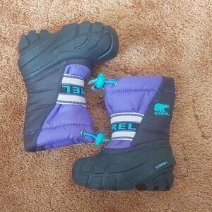 Sorel Toddler Purple and Black Snow Boots